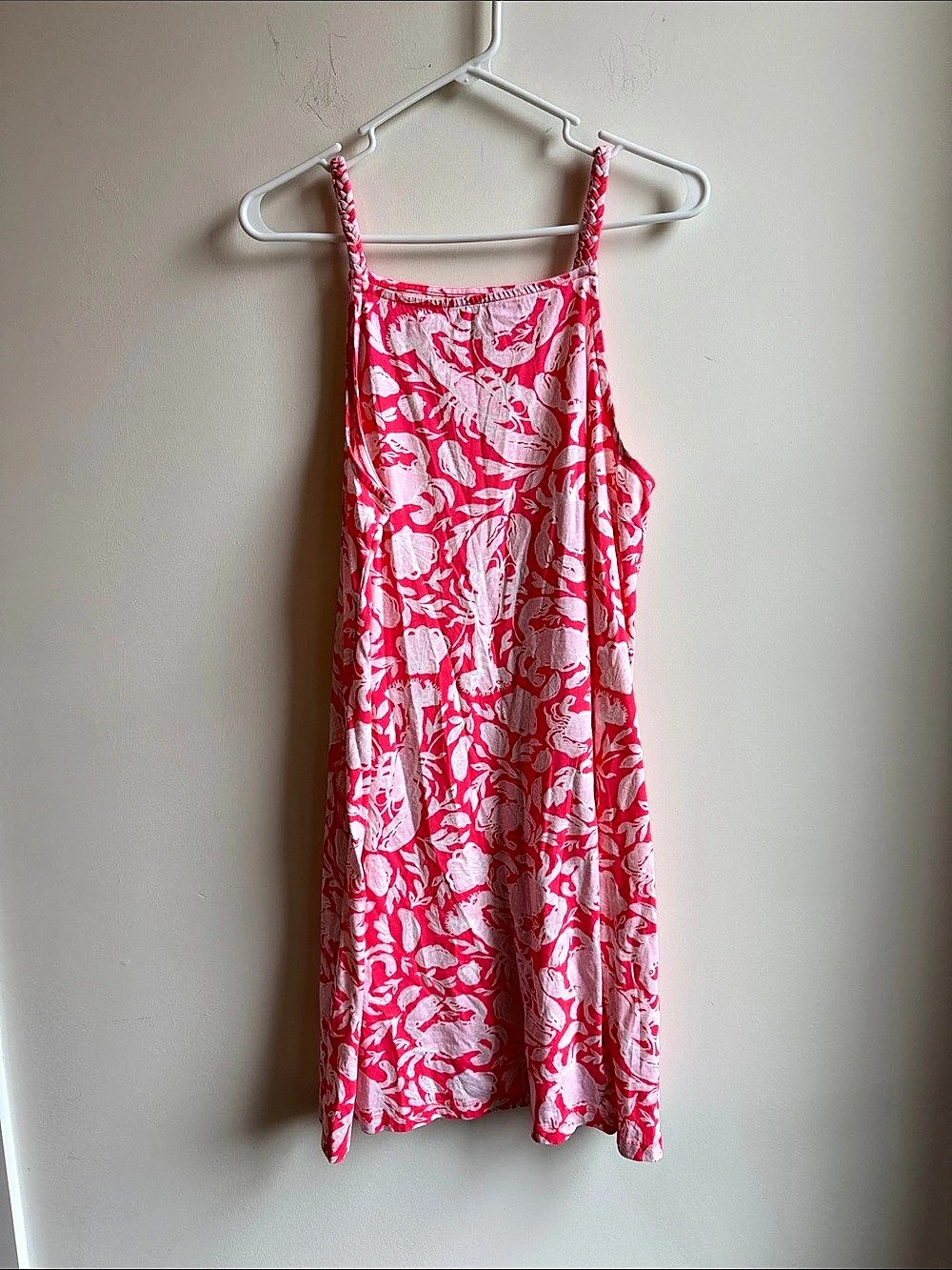 Lilly Pulitzer Kyleigh Dress Floral Mini Pink & White Large